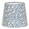 French Drum Candle Clip Shade in Indigo Spring Leaf