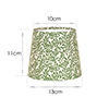 French Drum Candle Shade in Rich Green Spring Leaf