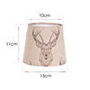 French Drum Candle Shade in Natural Stag