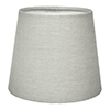 French Drum Candle Clip Shade in Soft Grey Waterford Linen