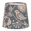 French Drum Candle Shade in Indigo Woodland