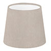 French Drum Candle Clip Shade in Limestone Waterford Linen