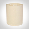 20cm Medium Cylinder Shade in Parchment, Cream Trim