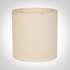 25cm Medium Cylinder Shade in Parchment withCream Trim