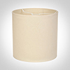 30cm Medium Cylinder Shade in Parchment withCream Trim