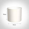 35cm Medium Cylinder Shade in Cream Killowen Linen