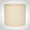 35cm Medium Cylinder Shade in Parchment withCream Trim