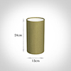 13cm Narrow Cylinder Shade in Antique Gold Silk