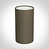 13cm Narrow Cylinder Shade in Bronze Brown Silk