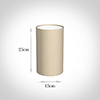 15cm Narrow Cylinder Shade in Royal Oyster Silk