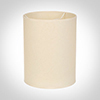 20cm Narrow Cylinder Shade in Parchment withCream Trim