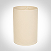 25cm Narrow Cylinder Shade in Parchment withCream Trim