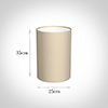 25cm Narrow Cylinder Shade in Royal Oyster Silk