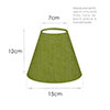 15cm Empire Shade in Green Waterford Linen