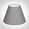 25cm Empire Shade in Grey Longford Gingham