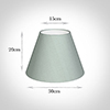 30cm Empire Shade in French Grey Silk