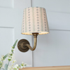 13cm French Drum Shade in Indigo Cottage Stripe