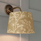 20cm Pendant Medium French Drum in Gold Cow Parsley