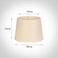 20cm Medium French Drum Shade in Parchment withCream Trim