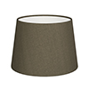 20cm Medium French Drum Shade in Bronze Brown Silk