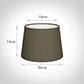 20cm Medium French Drum Shade in Bronze Brown Silk