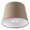 20cm Medium French Drum Shade in Bronze Brown Silk