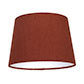 20cm Pendant Medium French Drum Shade in Paprika Waterford Linen