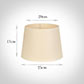 25cm Medium French Drum Shade in Parchment withCream Trim