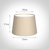 25cm Medium French Drum Shade in Royal Oyster Silk