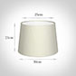 30cm Medium French Drum Shade in Pearl Faux Silk