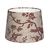 30cm Medium French Drum Shade in Red Isabelle Linen