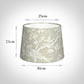 30cm Medium French Drum Shade in White Isabelle Linen