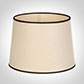 30cm Medium French Drum Shade in Parchment withBlack Trim