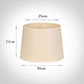 30cm Medium French Drum Shade in Parchment withCream Trim