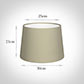 30cm Medium French Drum Shade in Pale Smoke Satin