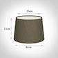 30cm Medium French Drum Shade in Bronze Brown Silk