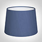 30cm Medium French Drum Shade in Slate Blue Silk