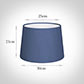 30cm Medium French Drum Shade in Slate Blue Silk