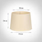 35cm Medium French Drum Shade in Parchment withCream Trim