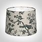 40cm Medium French Drum Shade in Black Isabelle Linen