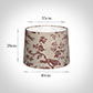 40cm Medium French Drum Shade in Red Isabelle Linen
