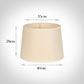 40cm Medium French Drum Shade in Parchment withCream Trim