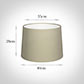 40cm Medium French Drum Shade in Pale Smoke Satin