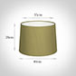 40cm Medium French Drum Shade in Antique Gold Silk