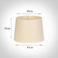 45cm Medium French Drum Shade in Parchment withCream Trim