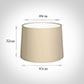 45cm Medium French Drum Shade in Royal Oyster Silk