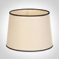 50cm Medium French Drum Shade in Parchment withBlack Trim