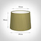 50cm Medium French Drum Shade in Antique Gold Silk