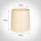 40cm Narrow French Drum Shade in Parchment withCream Trim