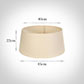 45cm Wide French Drum Shade in Parchment withCream Trim